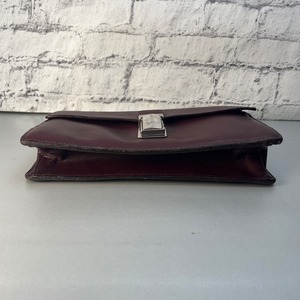 【最終処分SALE】PRADA プラダ  レザー クラッチバッグ ブラウン A-10845