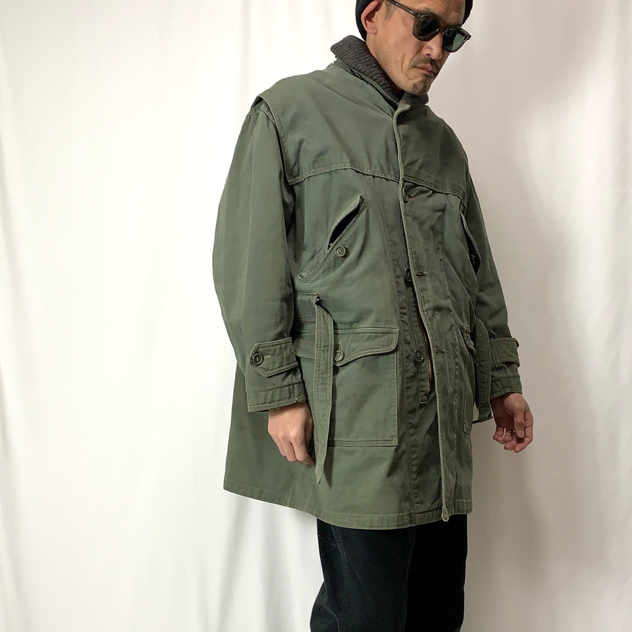 vintage 50s Military Taste Coat PRENTICE PIN LOCK ZIPPER  