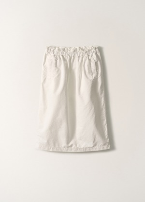 [NOTHING WRITTEN] Shirring band cotton skirt (White) 正規品 韓国ブランド 韓国通販 韓国代行 韓国ファッション ナッシングリトゥン 日本 店舗