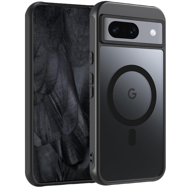 ZLFENJOY【MagSafe対応】 Google Pixel8 ケース スマホケース 半透明 黄ばみなし 薄型 軽量 マグネット搭載 カバー 全面保護 耐衝撃 レンズ保護 ストラップホール 指紋防止 マグセーフ ピクセル8 ワイヤレス充電対応Pixel 8 ケース pixel 8 カバー 専用
