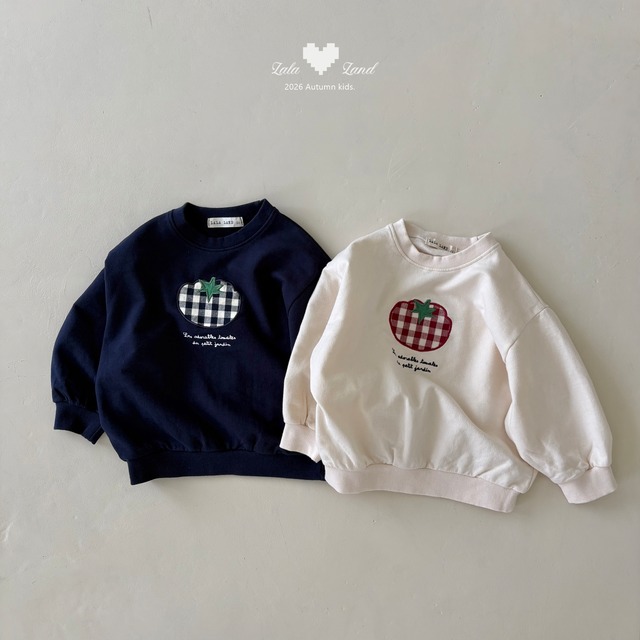 tomato sweatshirt【lalaland】※9月下旬〜10月上旬発送予定