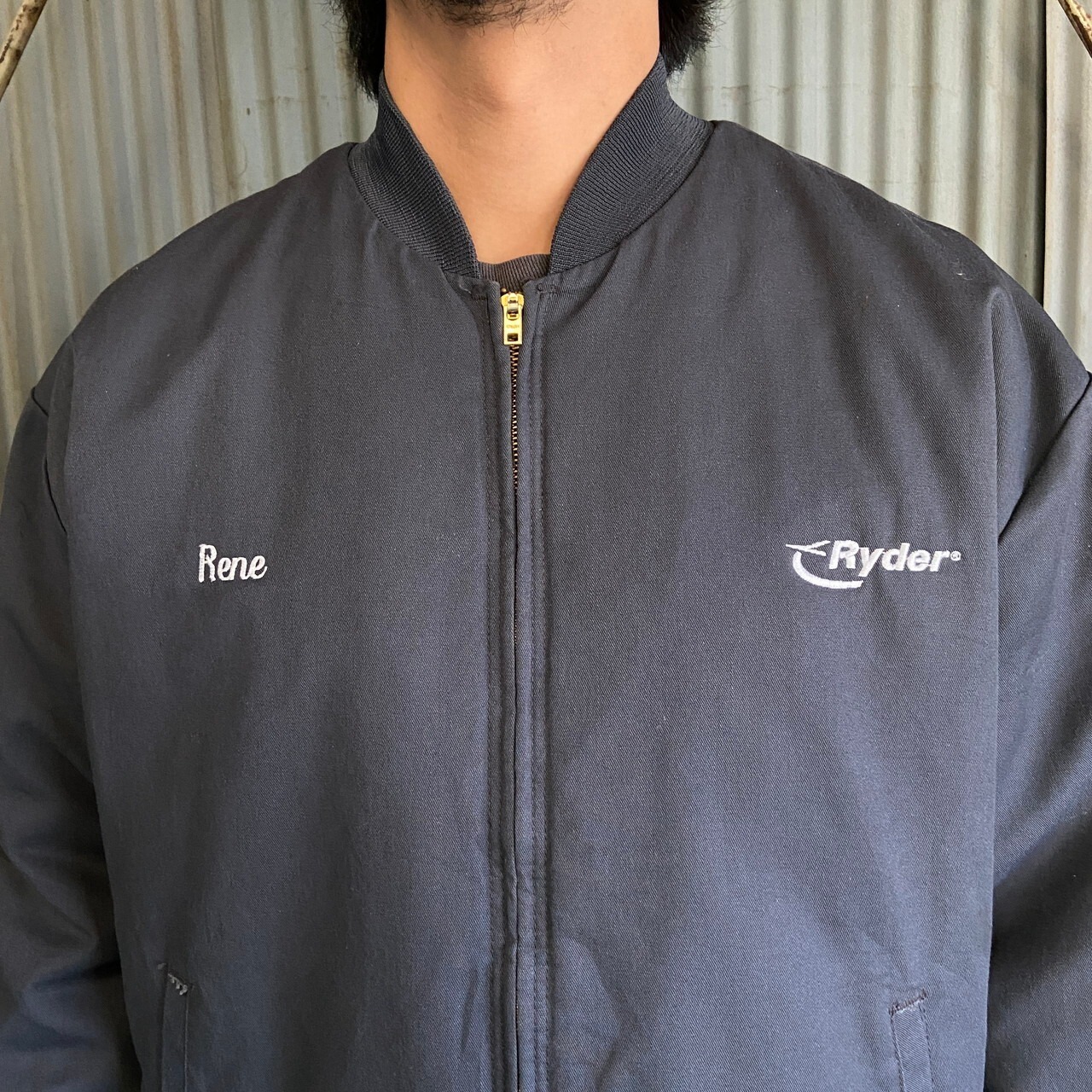 ビッグサイズ 90年代 USA製 WEAR GUARD 企業ロゴ 刺繍 星条旗ワッペン 
