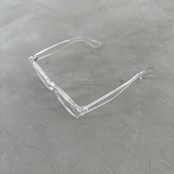 wide frame sunglasses/clear