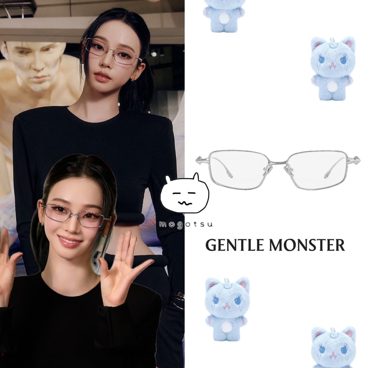 ☆aespa カリナ 着用！！【GENTLE MONSTER】Atomic 02 Silver