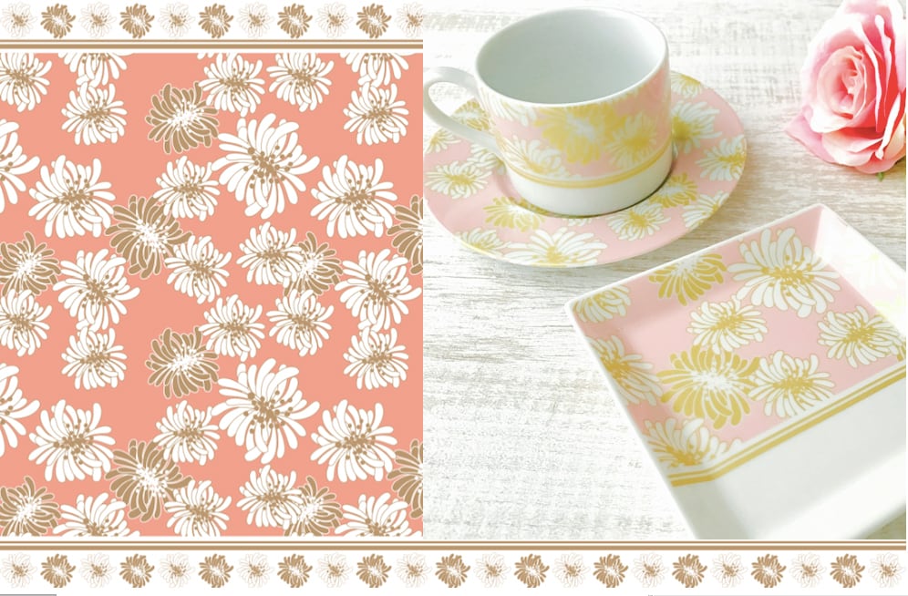 アナスタシア転写紙 ピンク A3サイズ(ポーセリンアート用転写紙)