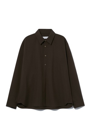 [LE17SEPTEMBRE][MEN] CLASSIC WOOL-BLEND SHIRT [BROWN] 正規品 韓国ブランド 韓国通販 韓国代行 韓国ファッション LE 17 SEPTEMBRE ル 17 セプテンバー 韓国 店舗