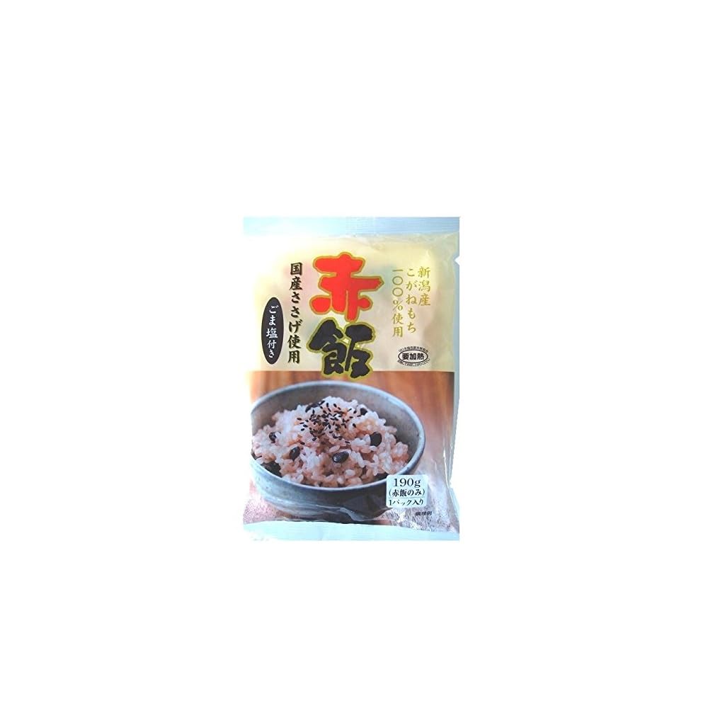 【新着特価】たかの 赤飯 ごま塩付 190g×10個