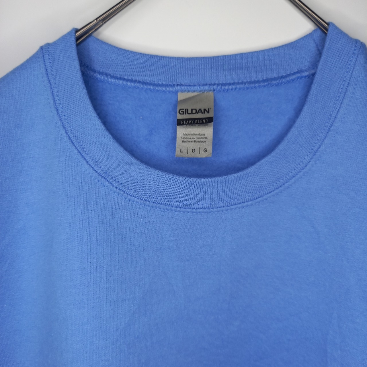 ギルダン　クルーネック　スウェット　トレーナー　無地　スカイブルー　メンズ　L