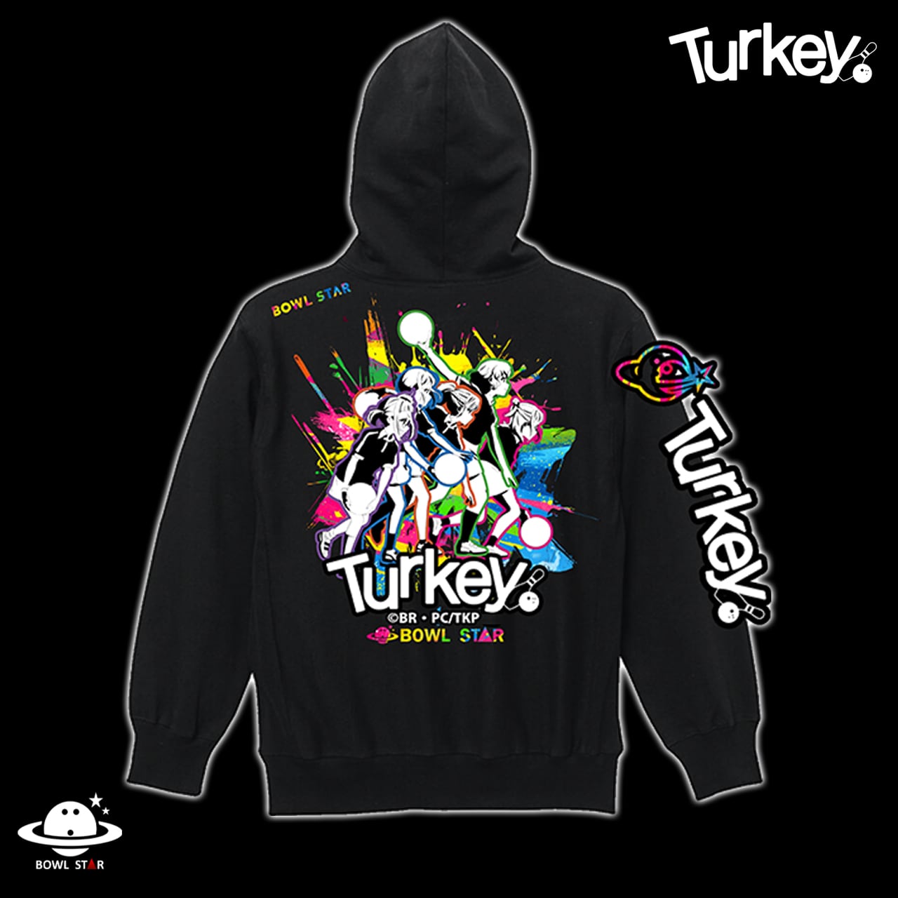 Turkey! x BOWLSTAR】Turkey! ジップパーカー 〔パーカー-T01〕【受注