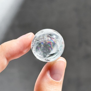 虹◎クリア(クラック)クォーツ スフィア71◇ Clear quartz ◇ 天然石・鉱物・パワーストーン