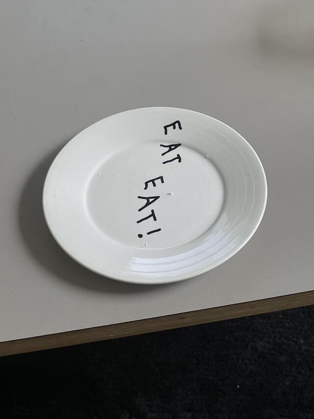 eat eat! plate / イート プレート 手書き お皿 韓国雑貨 | tokki