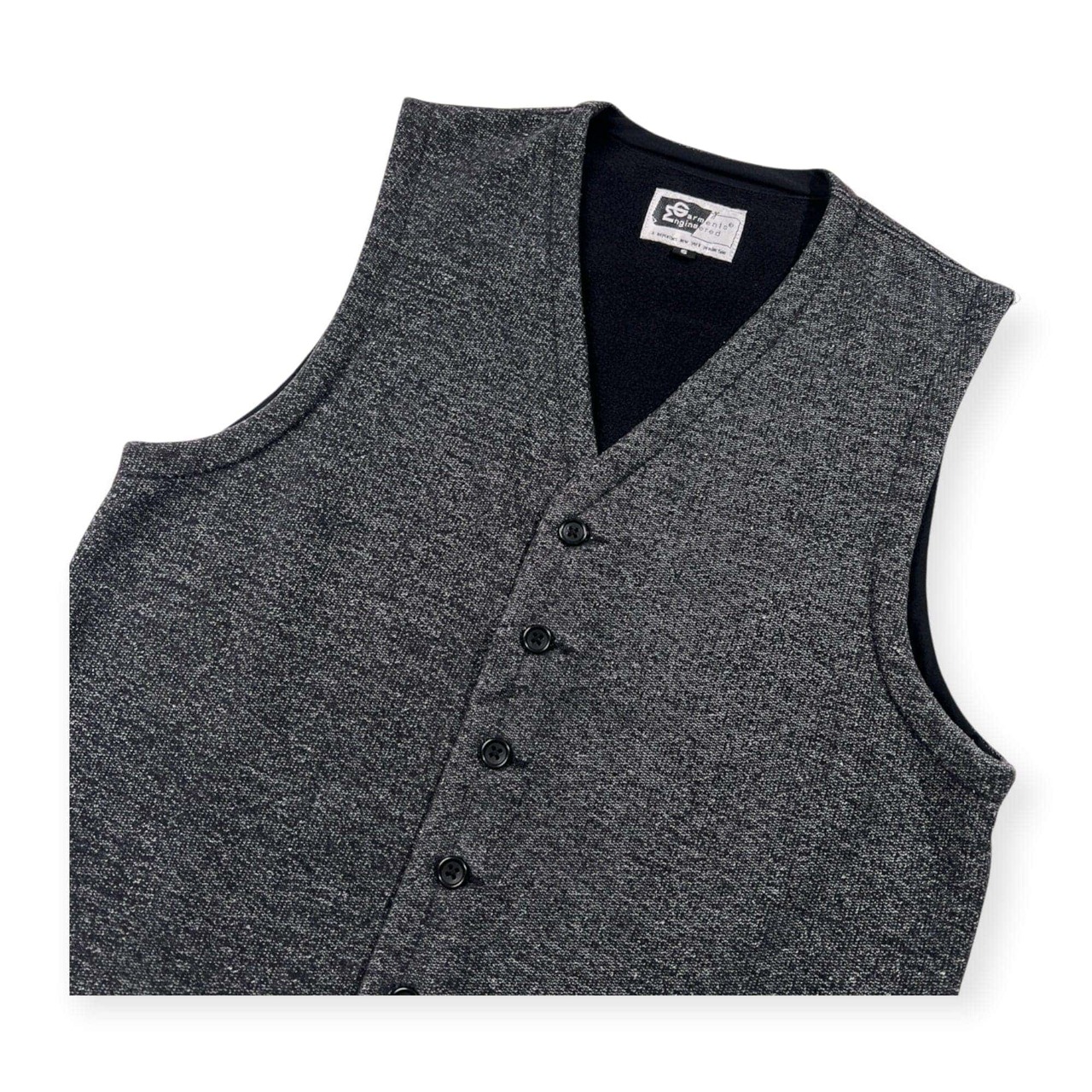Engineered Garments エンジニアードガーメンツ 裏起毛 ごま塩 ベスト サイズ S /チャコールグレー/USA製/アメリカ製