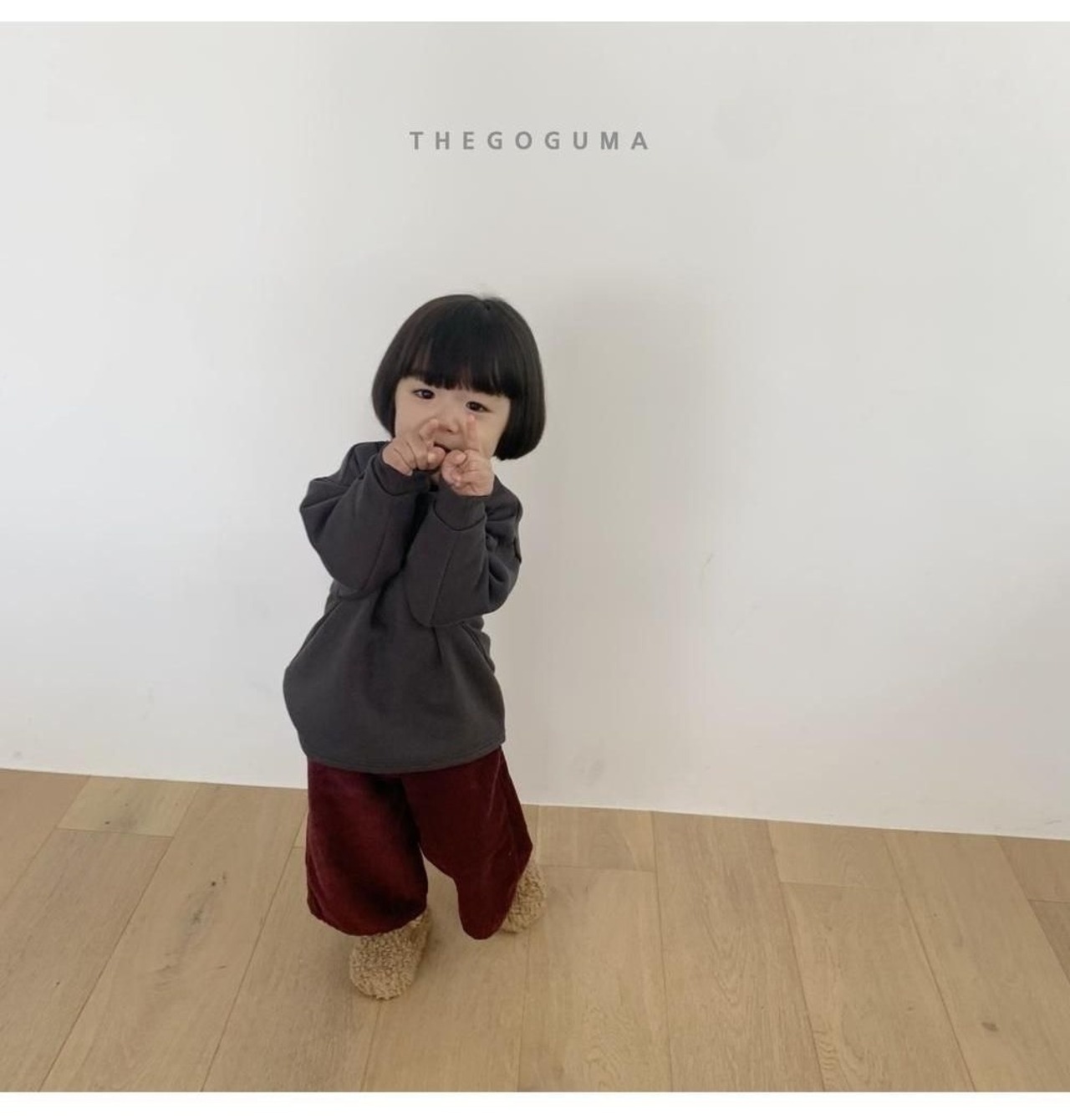 ザゴグマ / THE GOGUMA / カラーコーデュロイ裏起毛パンツ / 韓国子供服 / ジュニア / 26winter〖取寄〗*JS~JL*