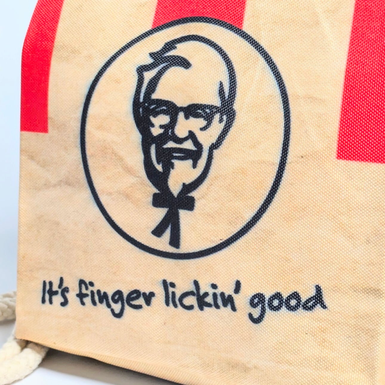 【 KFC ケンタッキー 】ロープショルダーバッグ*紙袋風 / Food Bag 〚アメリカン雑貨 アメトイ〛