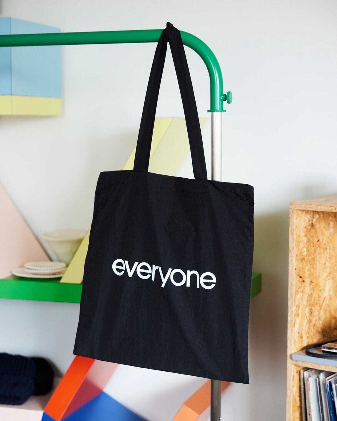 everyone nylon tote bag black ブラック