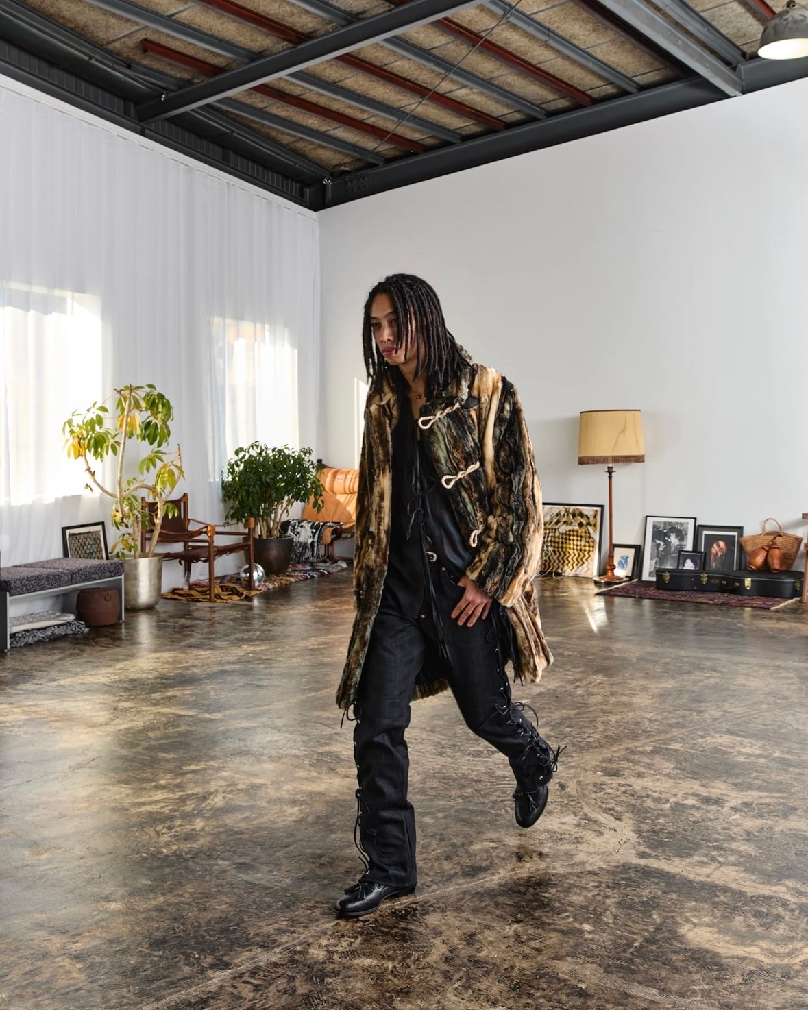 SUGARHILL | FUR COAT | BLACK & GREEN | HOWDAY