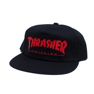 THRASHER X SPITFIRE SNAPBACK CAP / Black