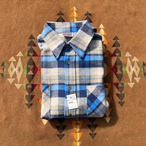 1980’s ”BIG MAC” Cotton Heavy Flannel Shirt/L/Beige, Navy, Lt.Blue