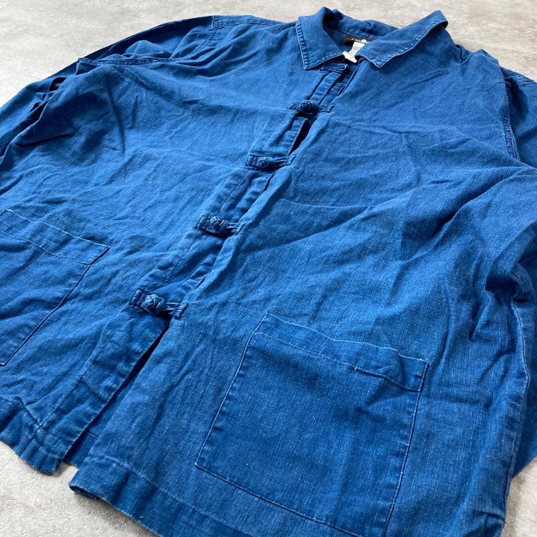 90s SAG HARBORフレンチチャイナ linen indigo | ib2