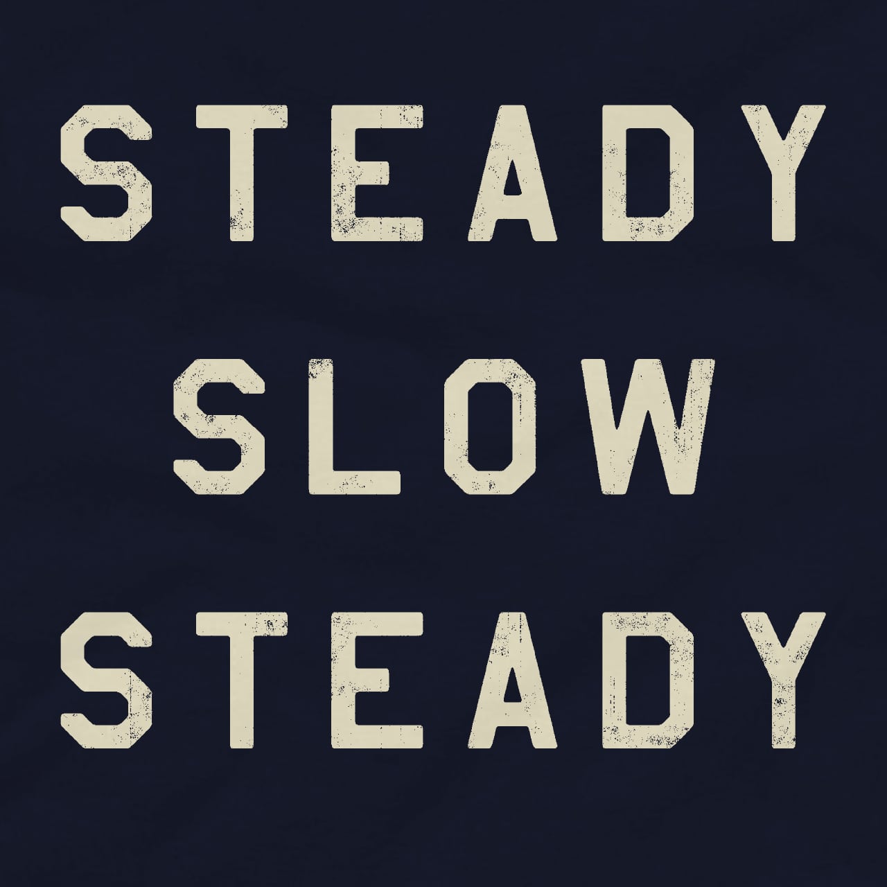 STEADY SLOW STEADY navy | El Topo Online Store