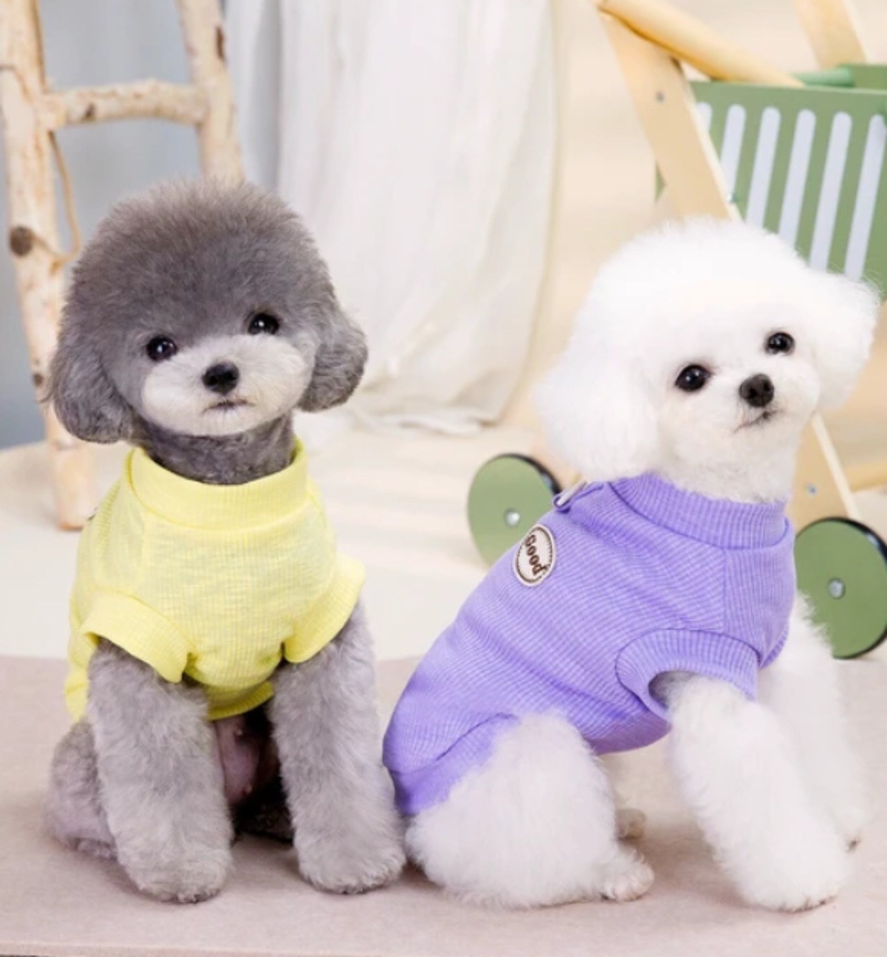 犬服　わんこ服  ペット服　犬用 春夏 ペット用品 BQ2702　Ｌサイズ　パープル