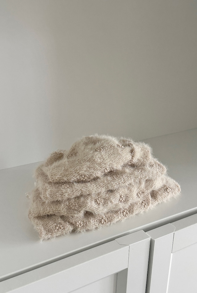 〈即納アイテム〉EYOU / ボードリーセーター (ベージュ)