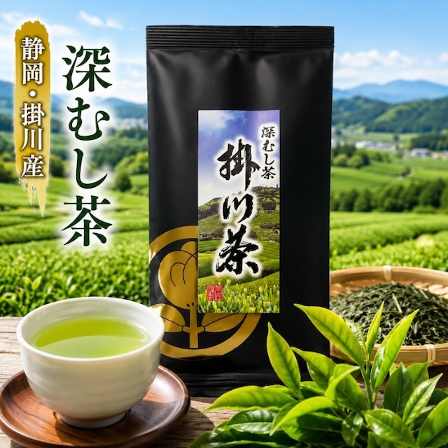 【静岡県掛川産 全国茶品評会 最優秀産地賞受賞】 さわやかな香り 荻野園 掛川茶(黒) 100g