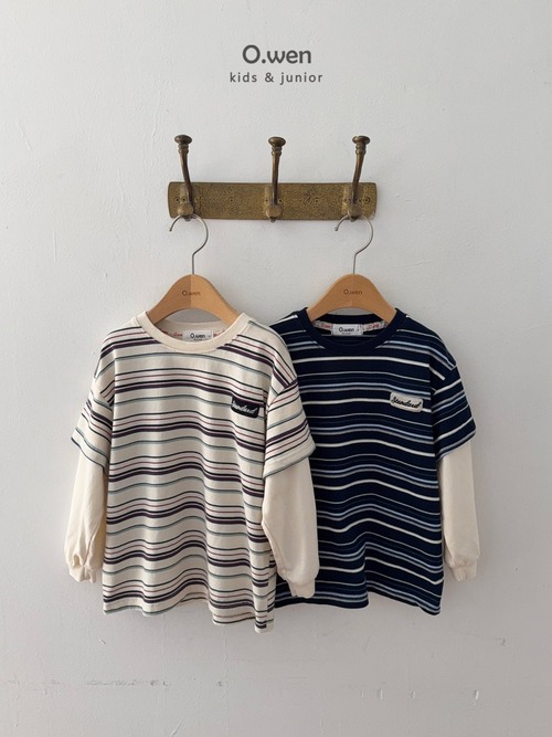 Owen［取寄］multi border layered tee 25autumn