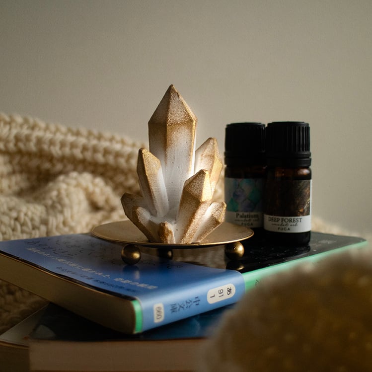 crystal aroma stone | クリスタルのアロマストーンオブジェ《香る