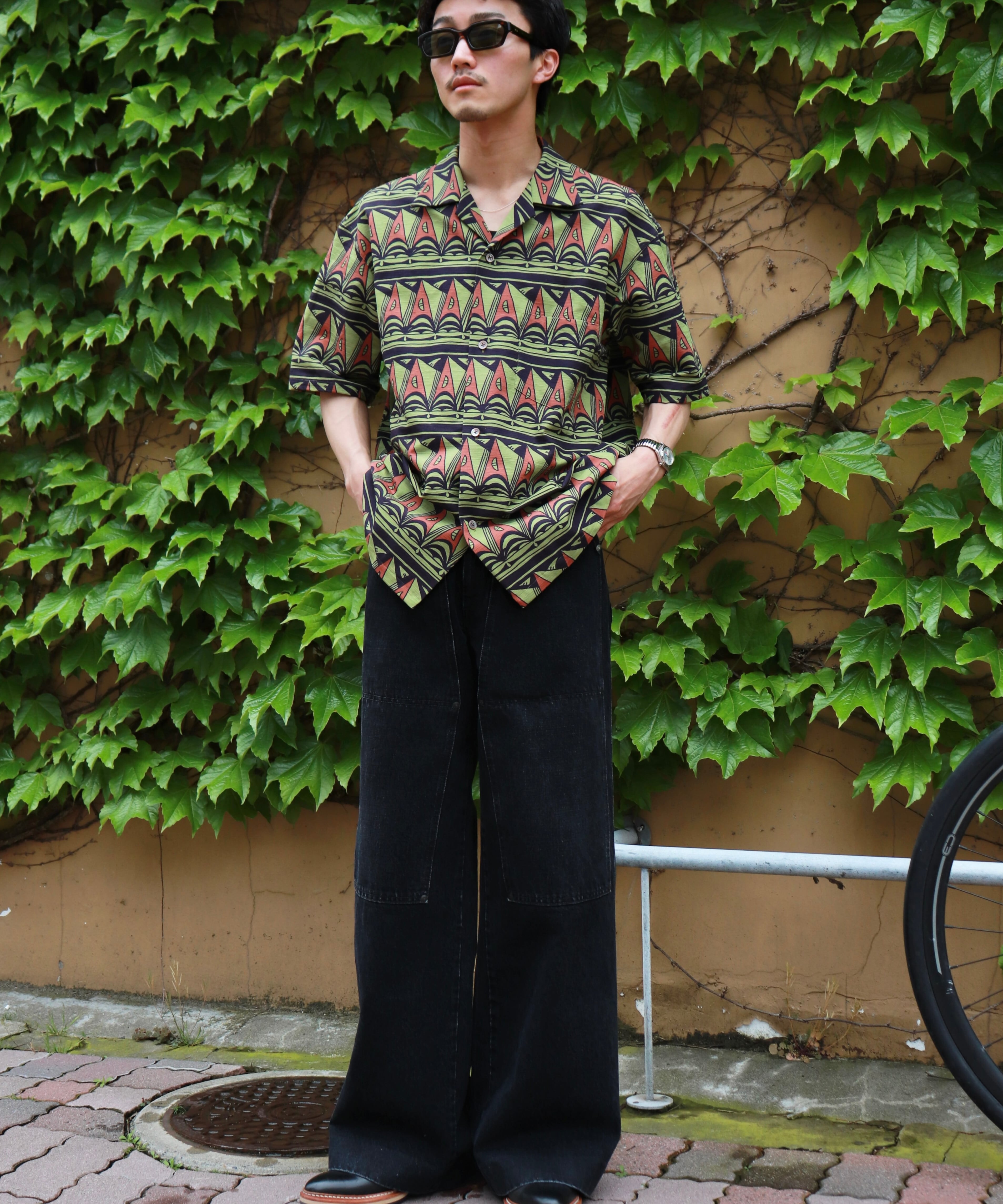 TANAKA ST-48-BK WORK JEAN TROUSERS (BLACK) | AfterSchool