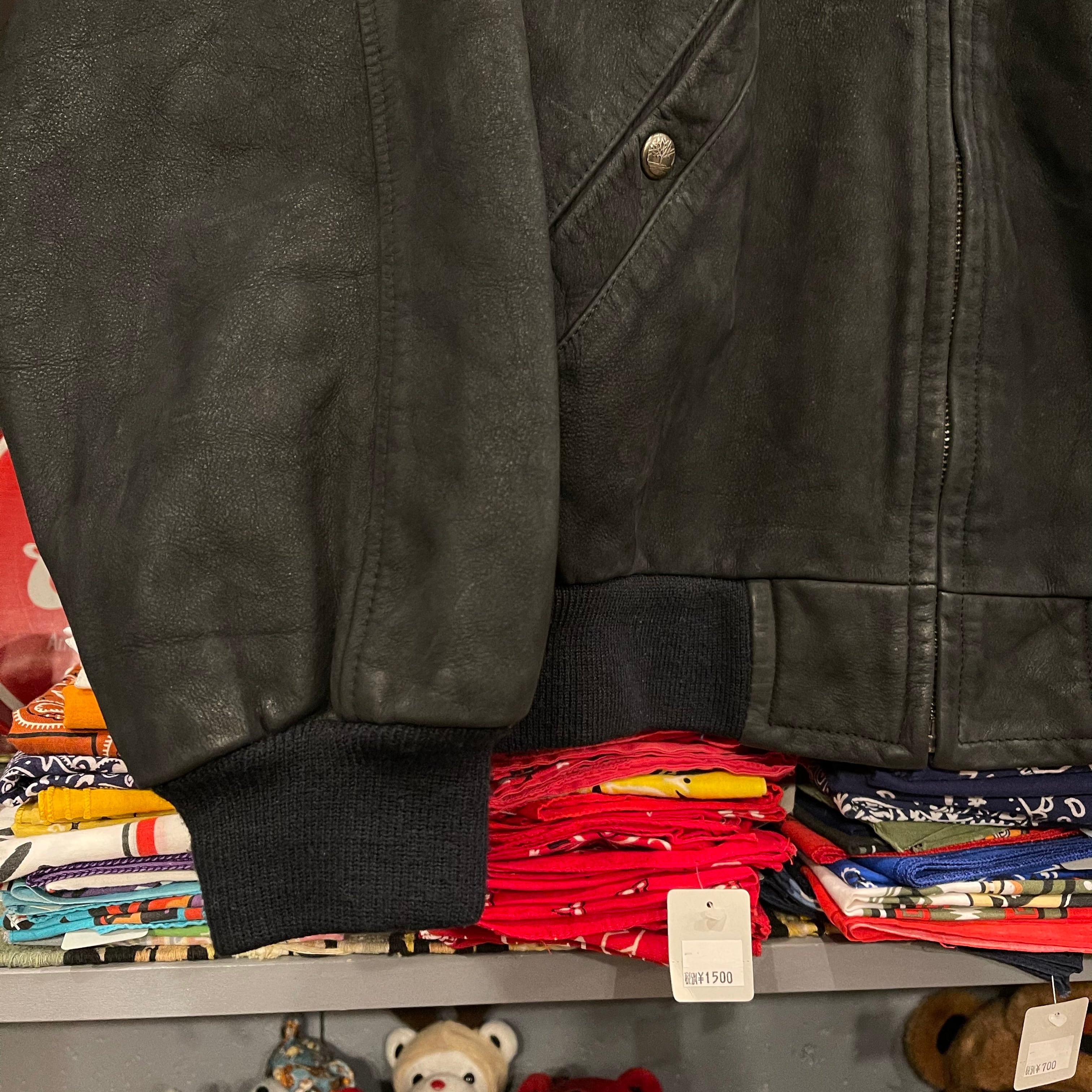 90s Timberland Cowhide Leather Jacket | VOSTOK