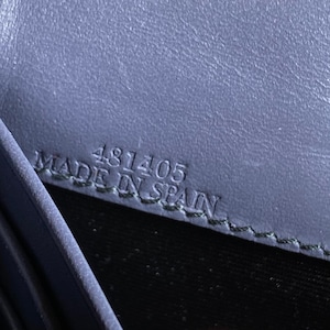 LOEWE blue gray color long wallet