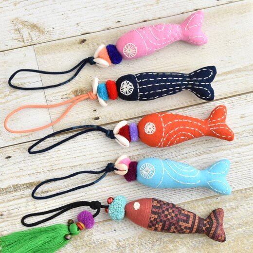 タイ 手作り カラフルなお魚チャーム | Phnom プノン ◇アジアの彩り雑貨店