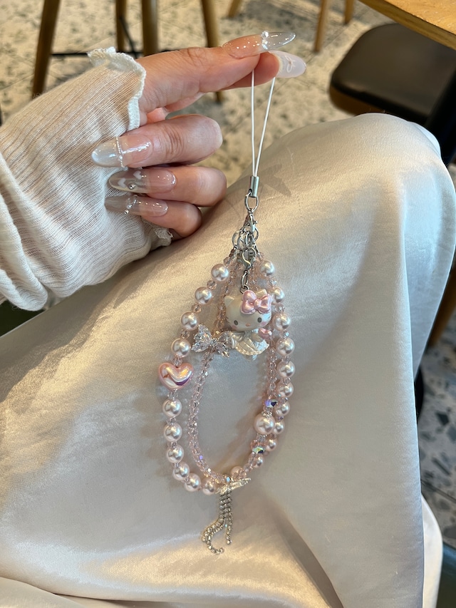 オリジナル手作りビーズストラップ PK1