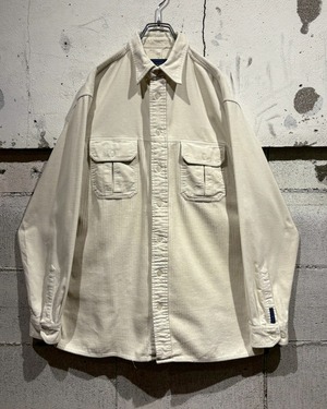 【Caka otto】Corduroy Switching Vintage L/S Cotton Shirt