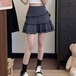 チェック柄アシメフリルティアードスカート ・78597