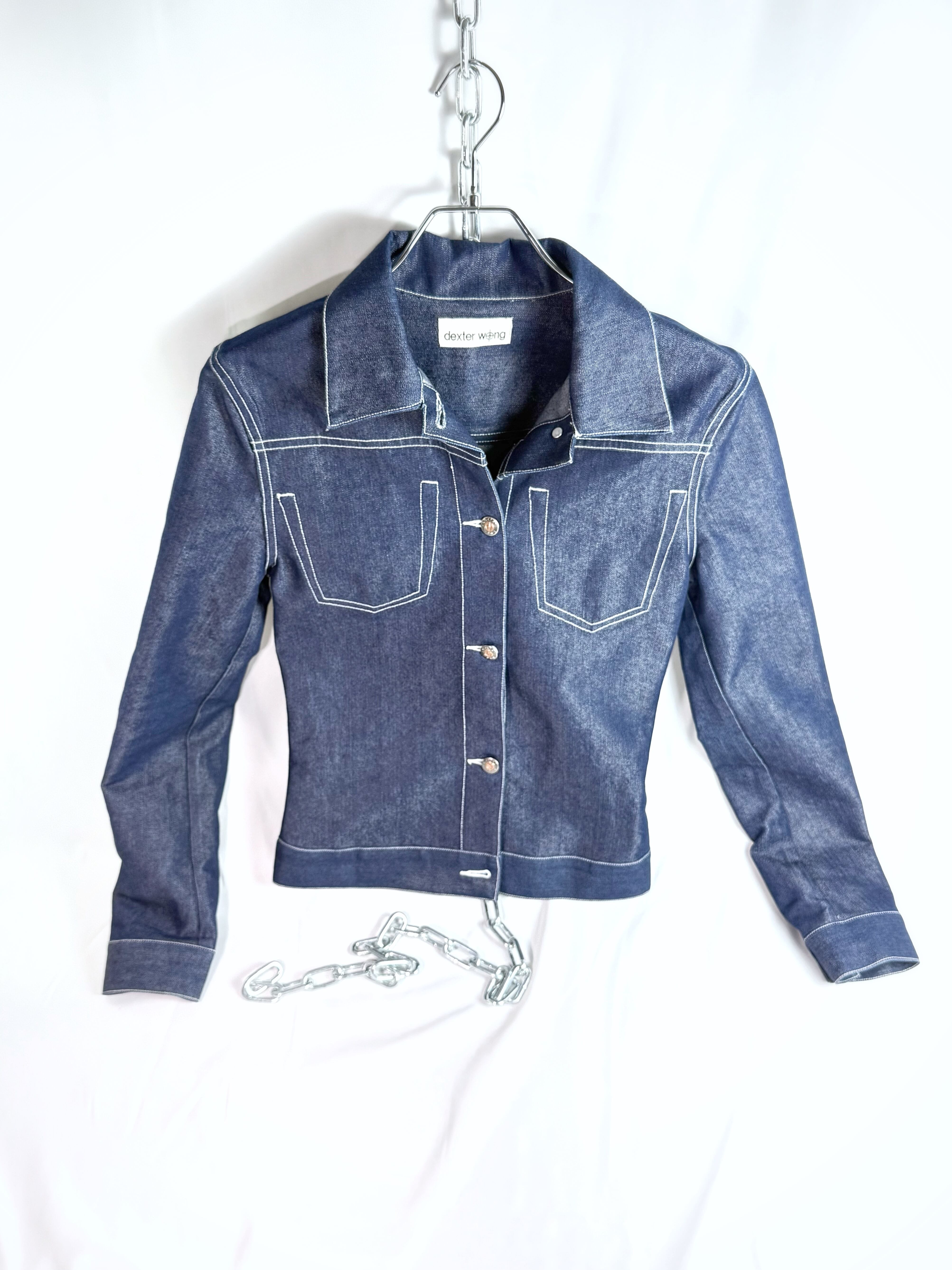 dexter wong shiny denim JKT | seed