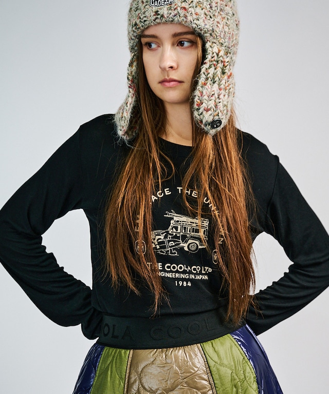 サーフDOGプリントTOPS (BLACK)　CQ-49067
