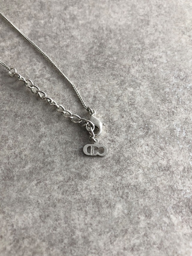 Christian Dior クリスチャン ディオール ネックレス シルバー DIORロゴ vintage ヴィンテージ オールド skg37x