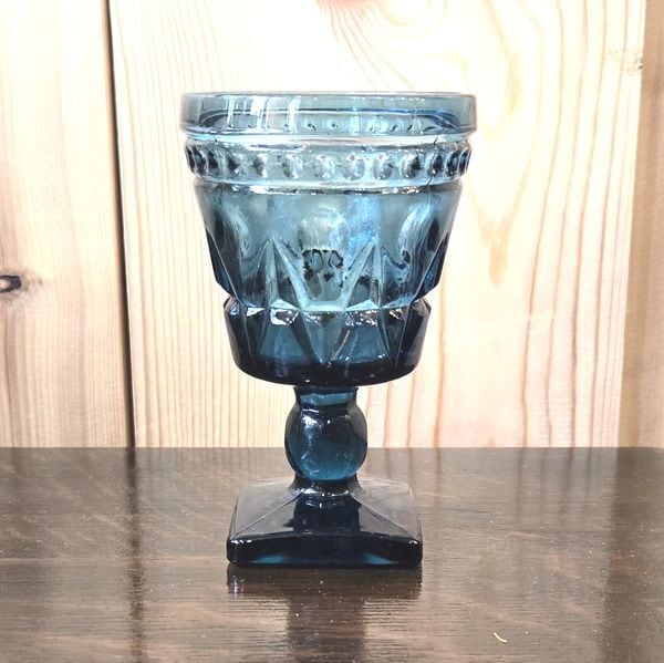 インディアナグラス ワイングラス4個セット ネイビー アメリカ