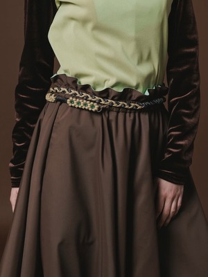 【26AW】NONTOKYO ノントーキョー / ストラップ ベルト / 2WAY FLOWER BIJOU STRAP &  BELT