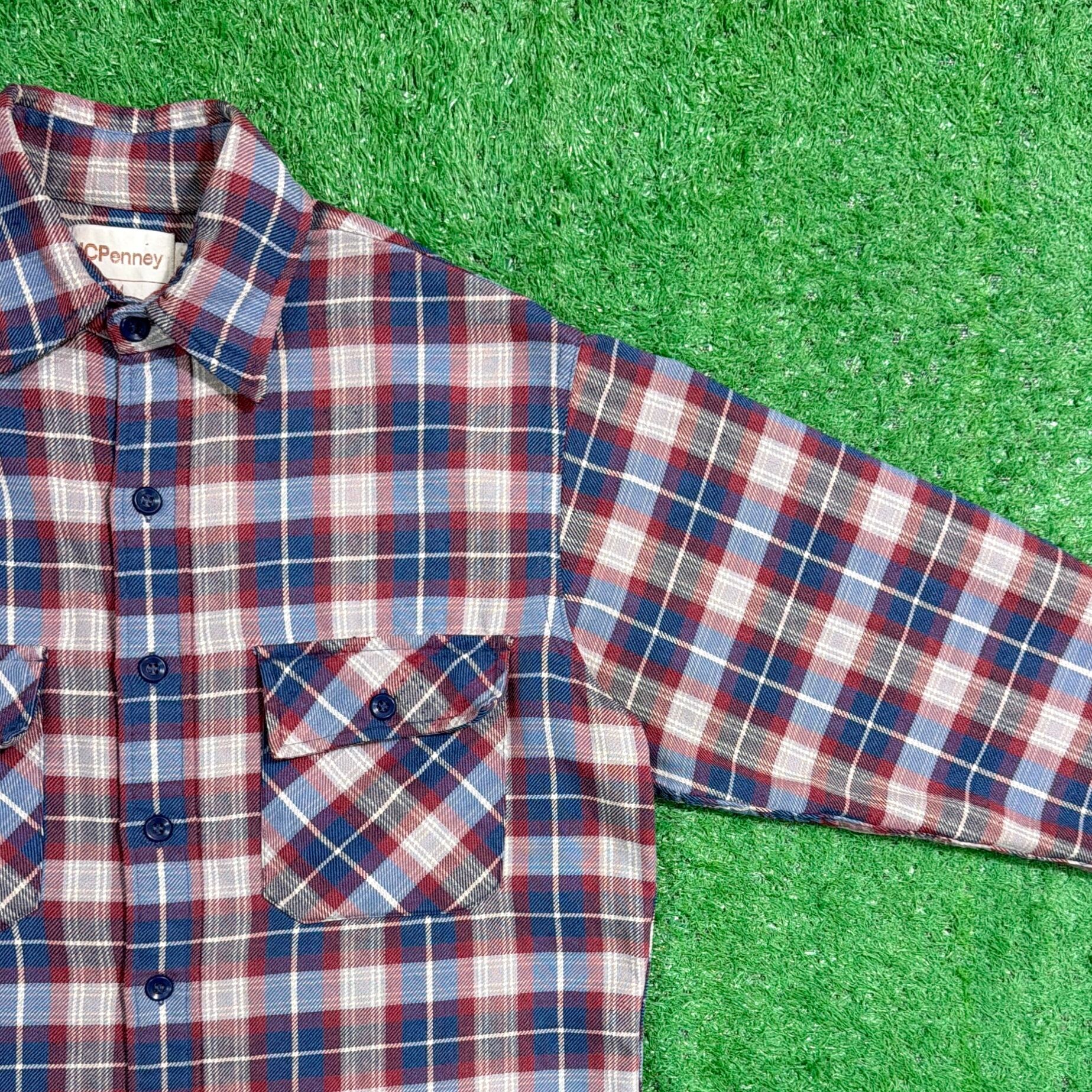 Men's】 80s WOOLRICH バッファロー チェック ジップアップ ウール