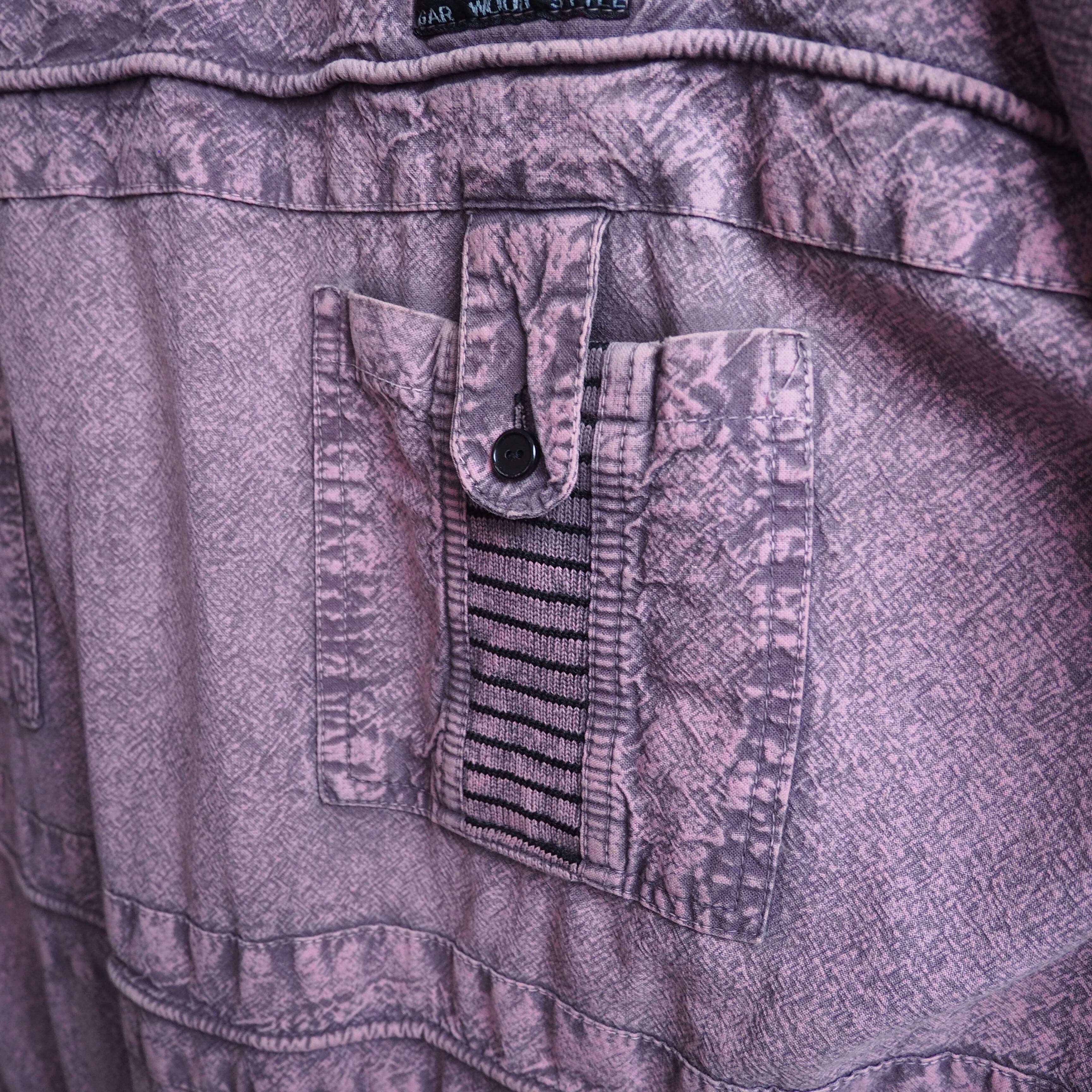 1990s Beautiful Thin pink staining vintage loose pull over shirt