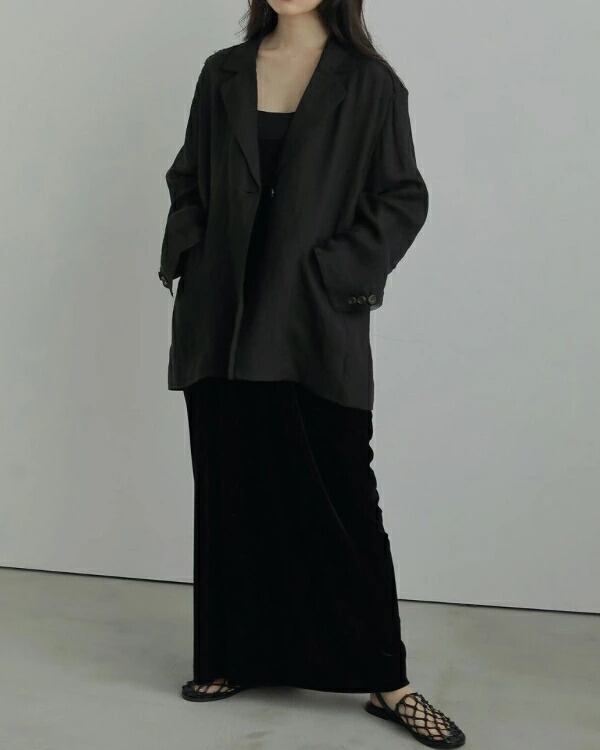 ànuke アンヌーク anuke 秋冬 Linen Sheer Jacket リネンシアー