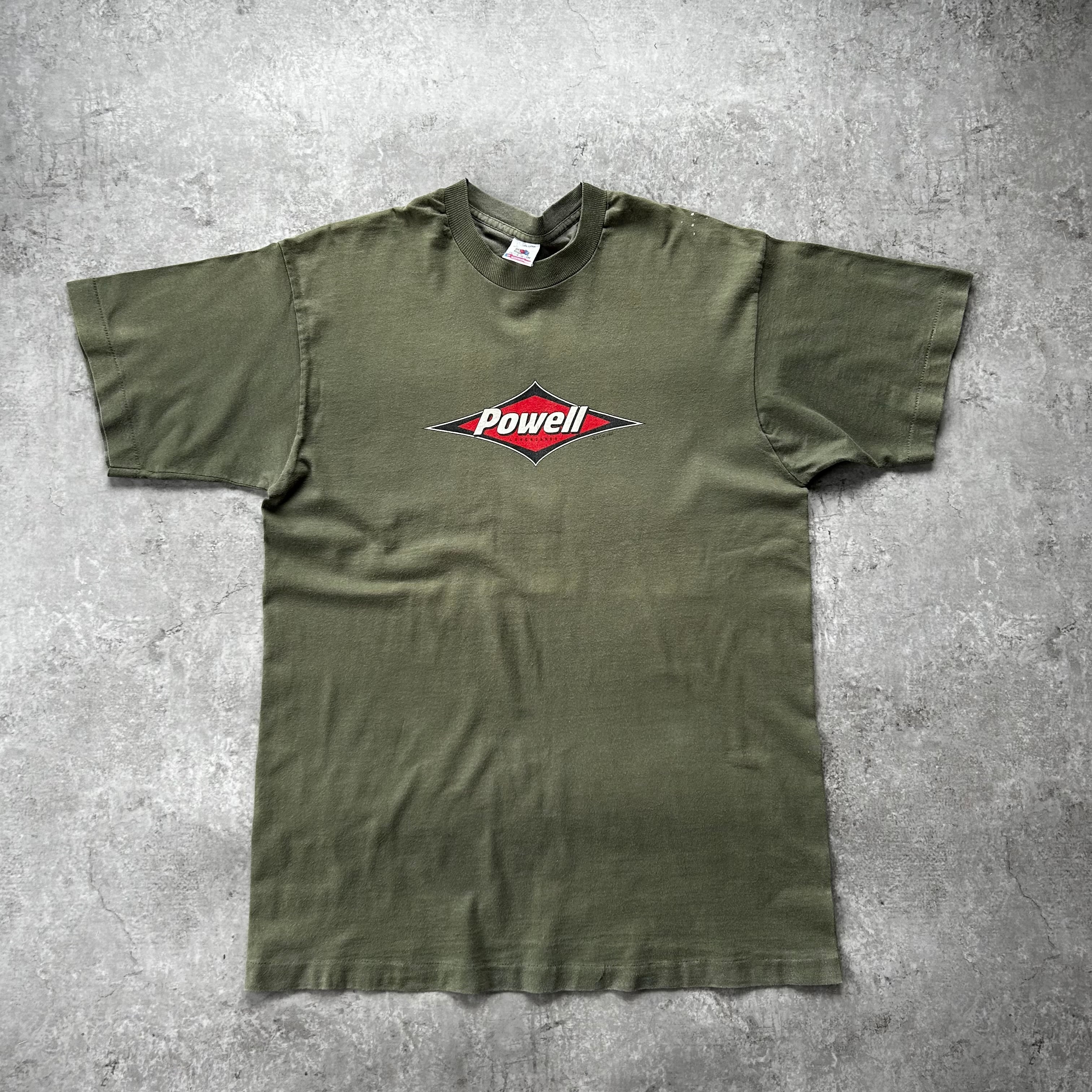 90s パウエルペラルタ tシャツ USA製 オリーブ L フルーツタグ | 東京