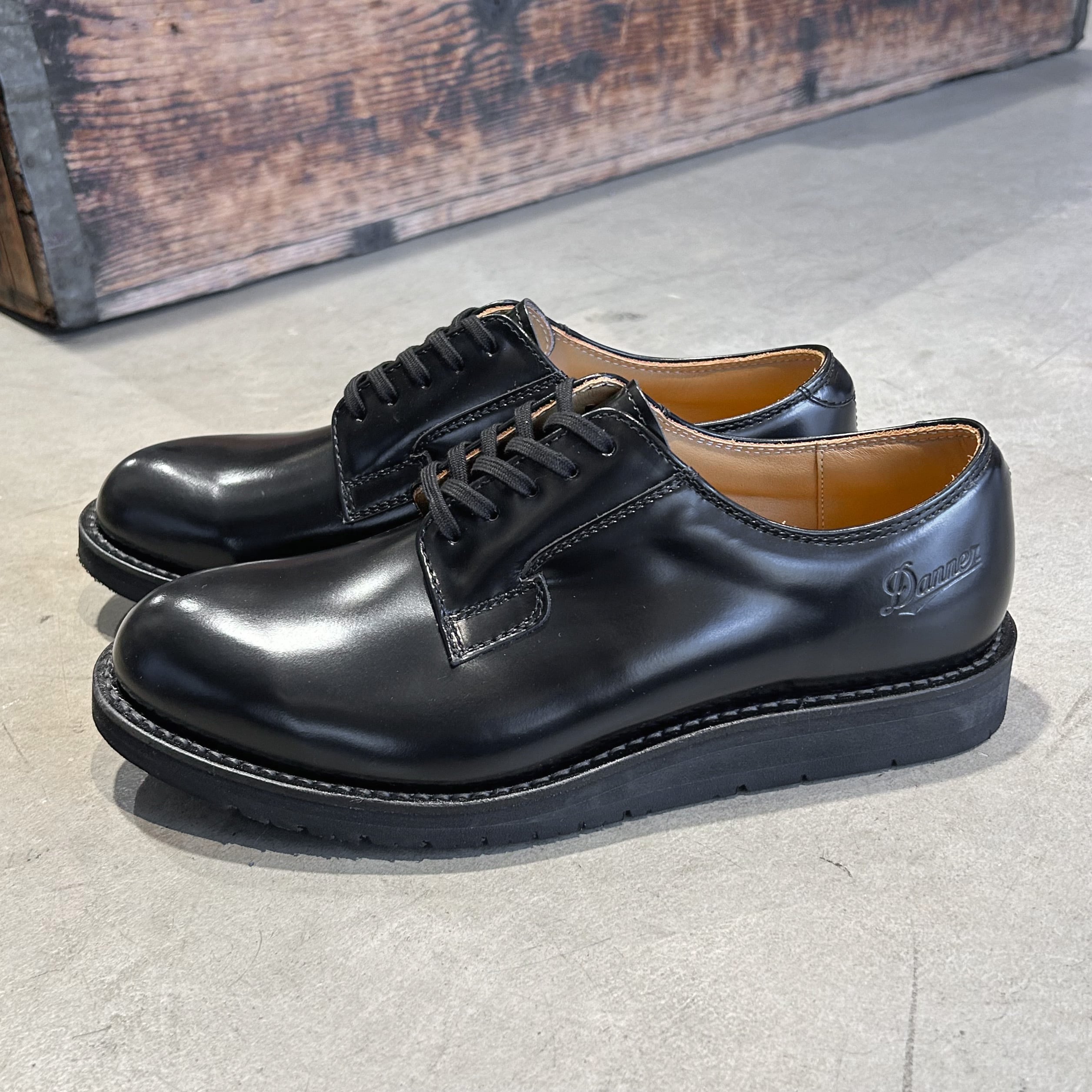 DANNER POSTMAN SHOES BLACK / ダナー ポストマンシューズ ローカット 革靴