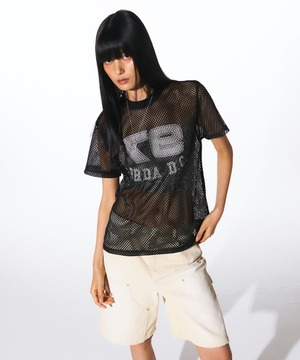 [PRENDA] 97 PDC NET SHORT SLEEVE BLACK