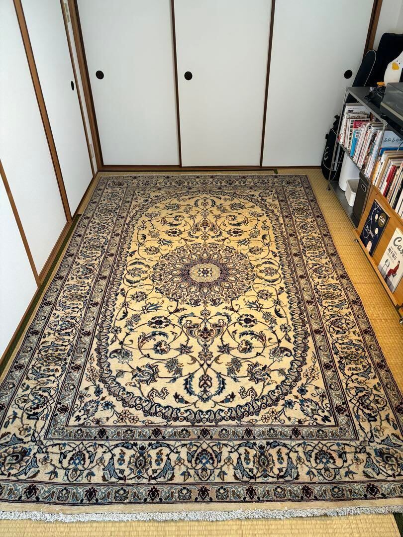 No.104 大型ヴィンテージラグ ペルシャ絨毯 (291×189cm)