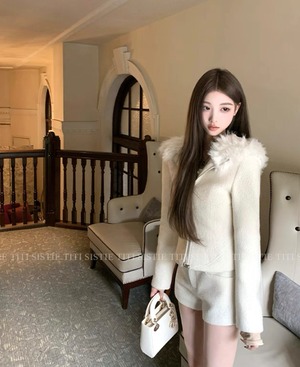 ツイード風ショートパンツ