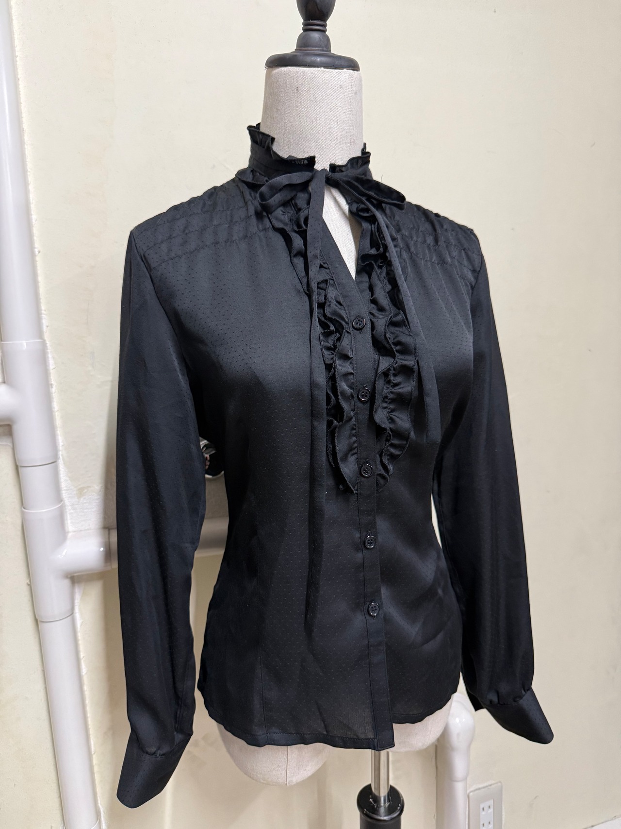 frill sheer shirts
